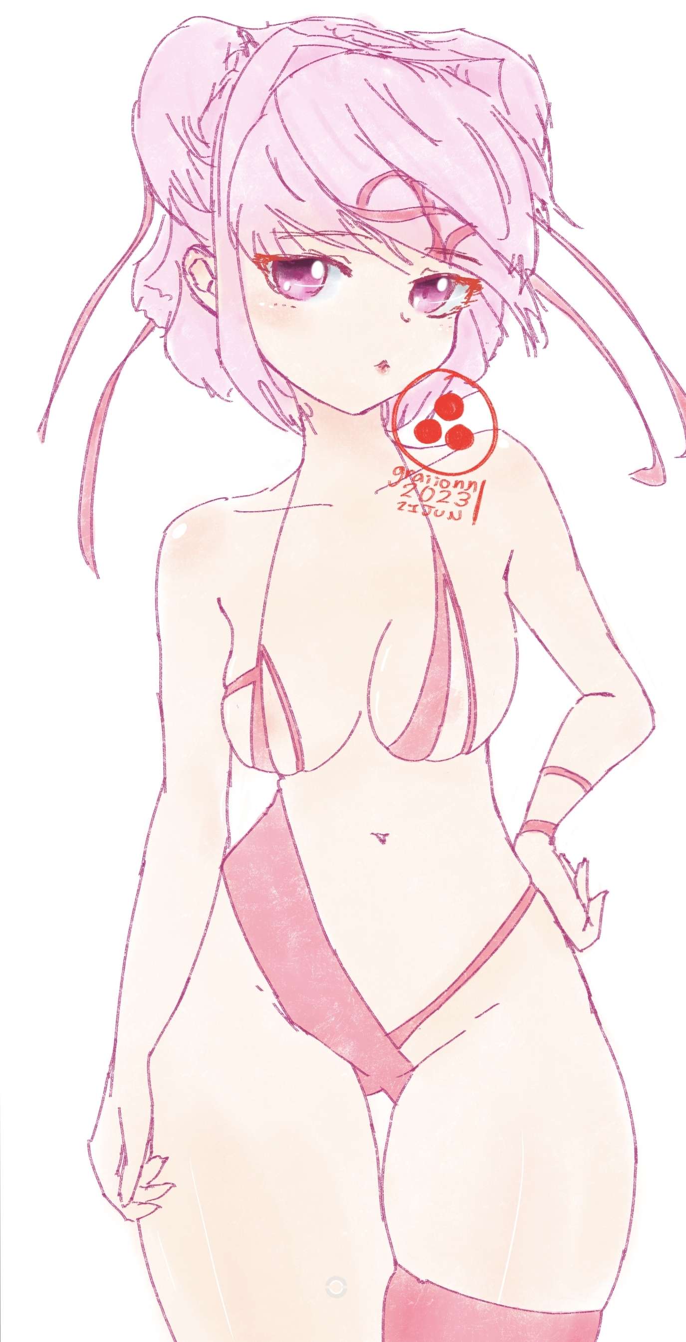 Natsuki (Doki Doki Literature Club) Rule 34 Image