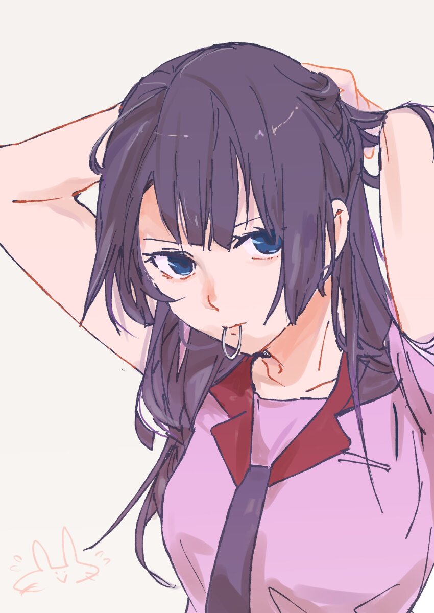Senjougahara Hitagi (Bakemonogatari) Rule 34 Image