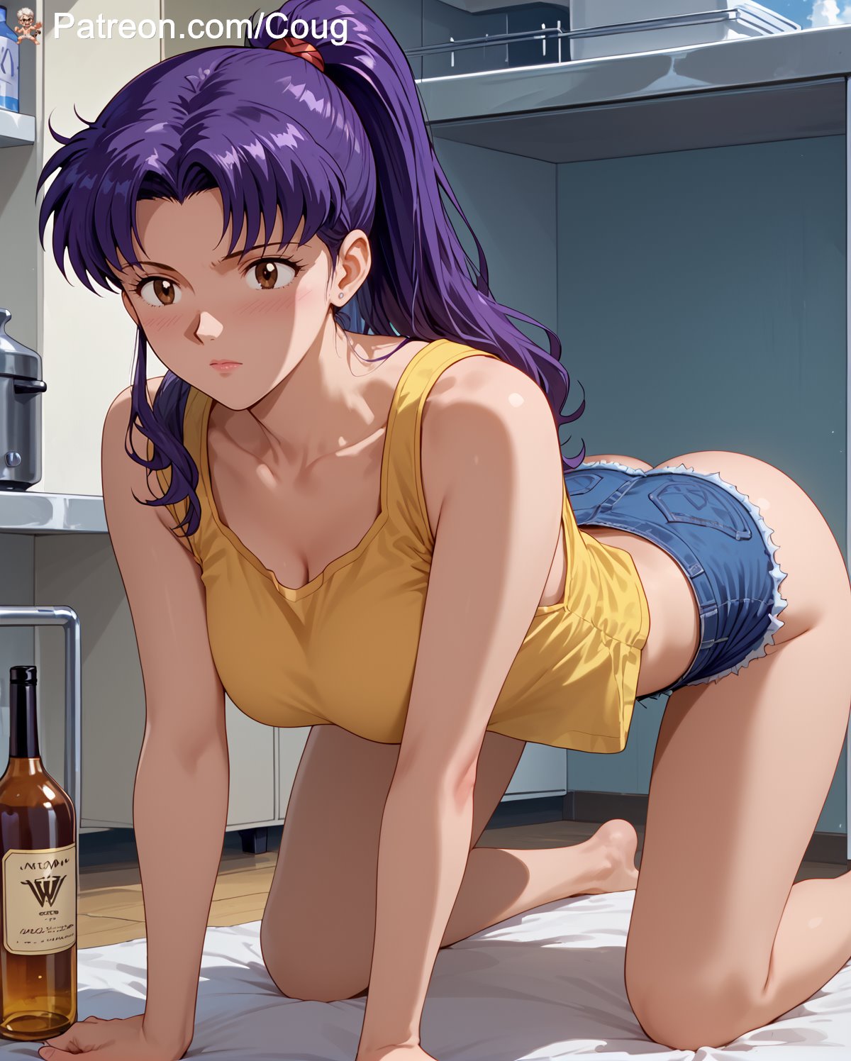 Misato Katsuragi (Neon Genesis Evangelion) Rule 34 Image