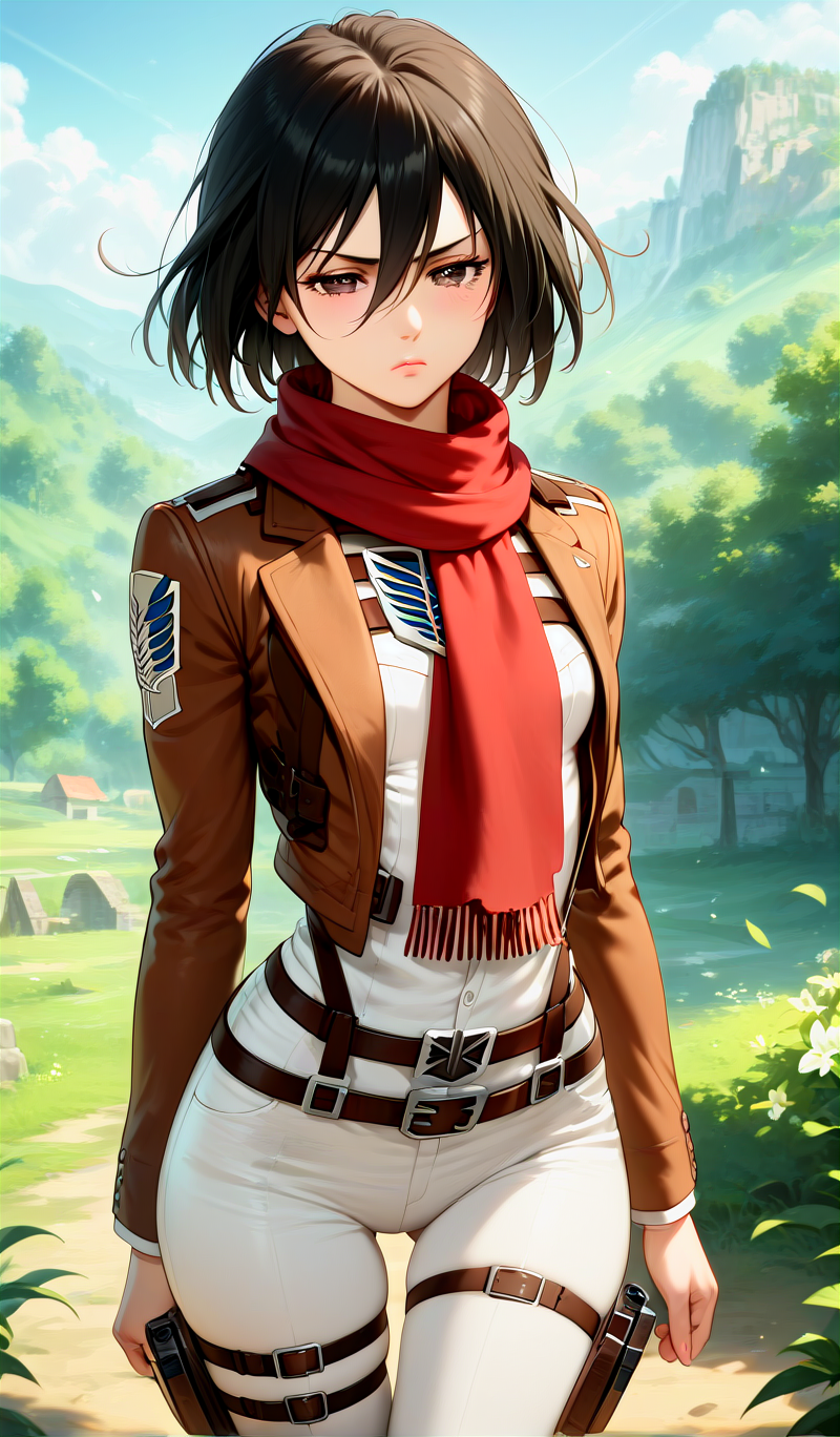 Mikasa Ackerman (Attack On Titan) Rule 34 Image