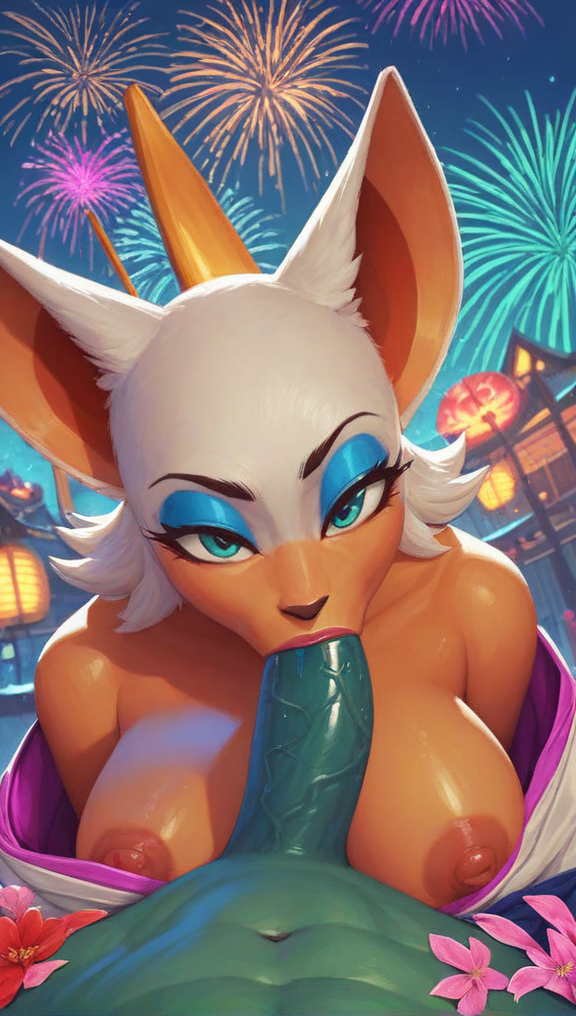 Rouge The Bat (Happy New Year) Rule 34 Image