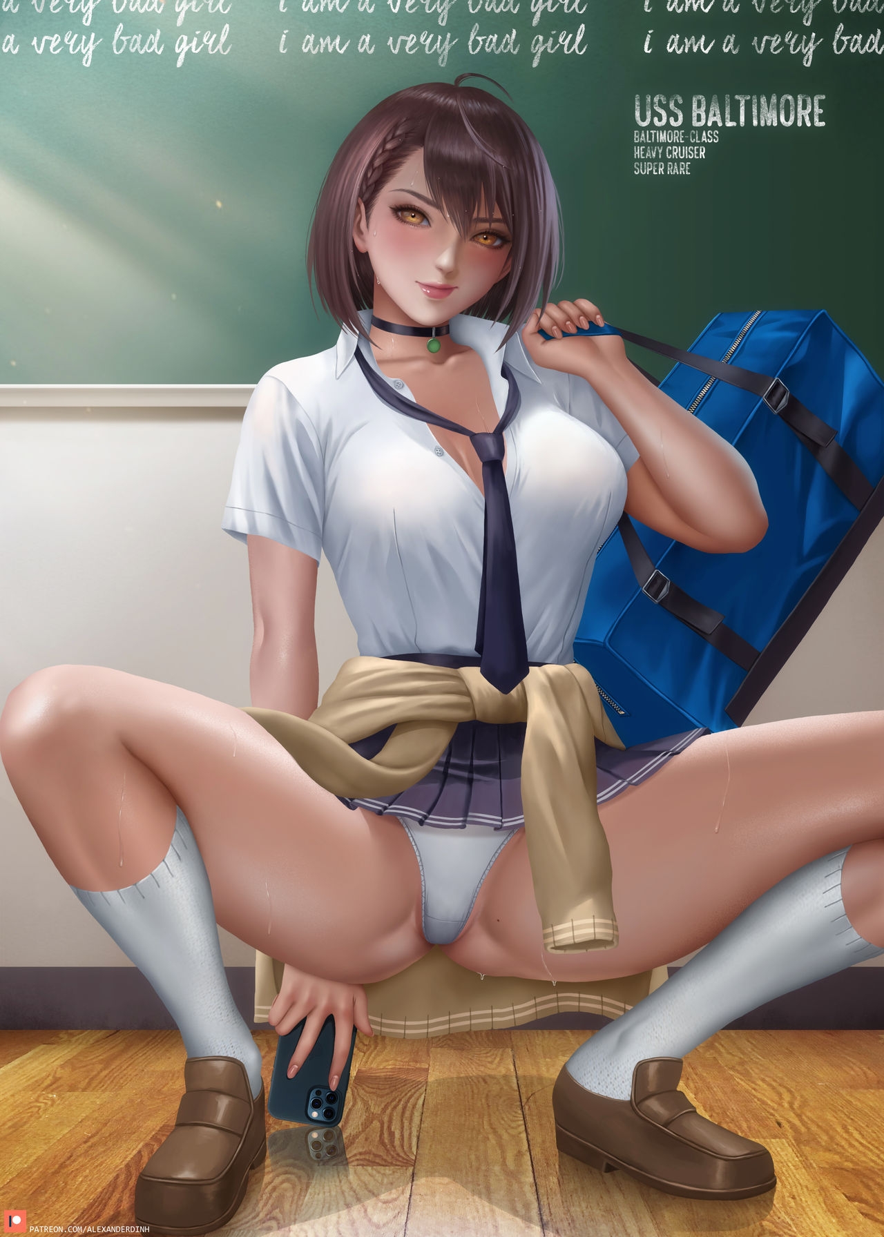 Baltimore (After-School Ace) (Azur Lane) Rule 34 Image