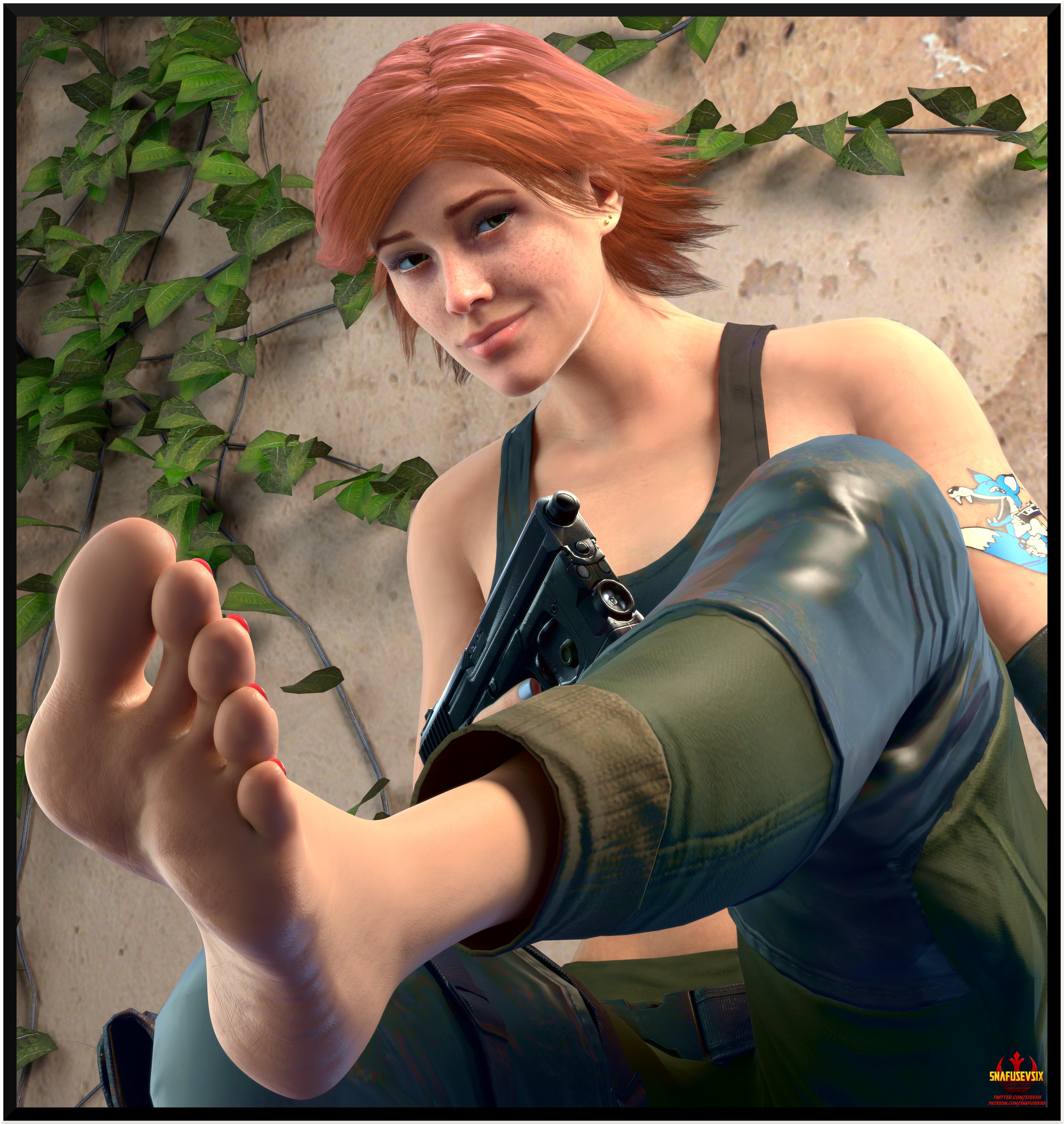 Meryl Silverburgh (Metal Gear) Rule 34 Image