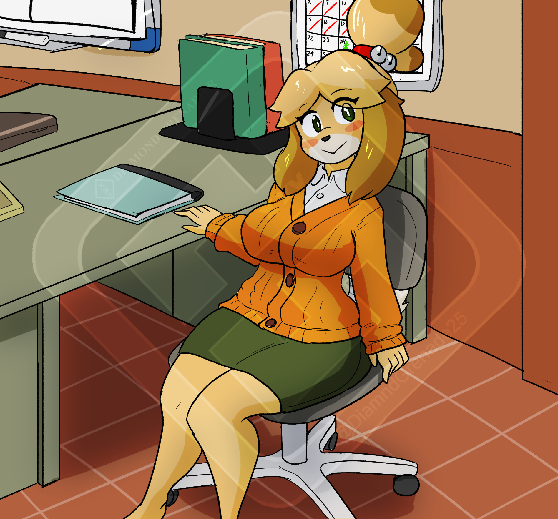 Isabelle (Animal Crossing) Rule 34 Image