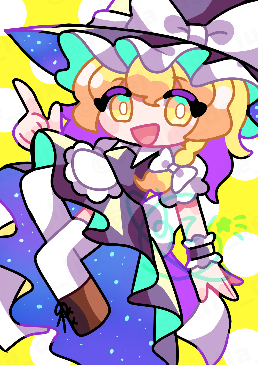 Kirisame Marisa (Touhou) Rule 34 Image