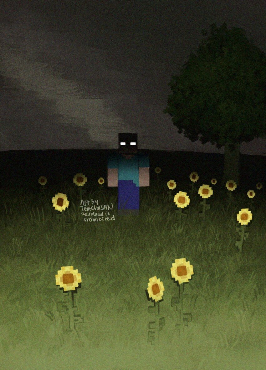 Herobrine (Minecraft) Rule 34 Image