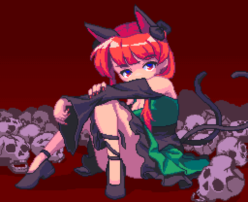 Kaenbyou Rin (Touhou) Rule 34 Image