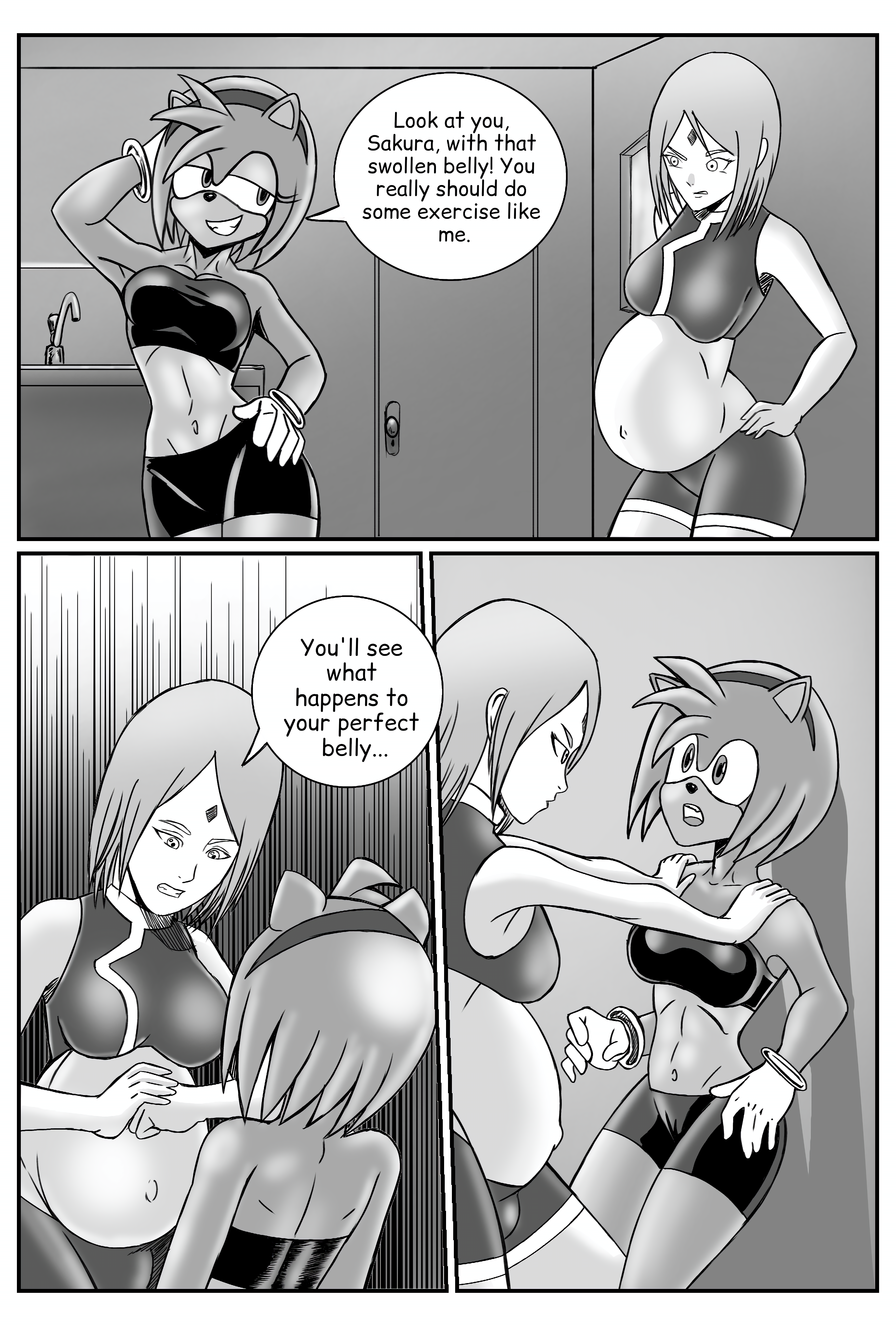 Amy Rose (Naruto) Rule 34 Image