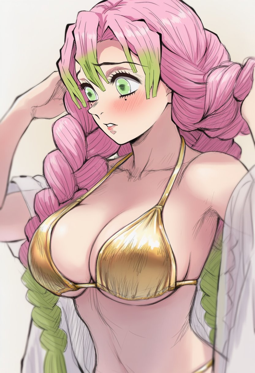 Kanroji Mitsuri (Kimetsu No Yaiba) Rule 34 Image