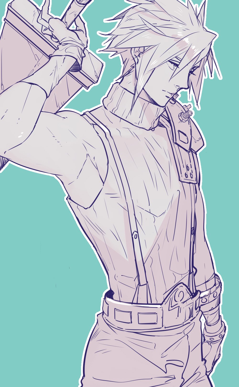 Cloud Strife (Final Fantasy) Rule 34 Image