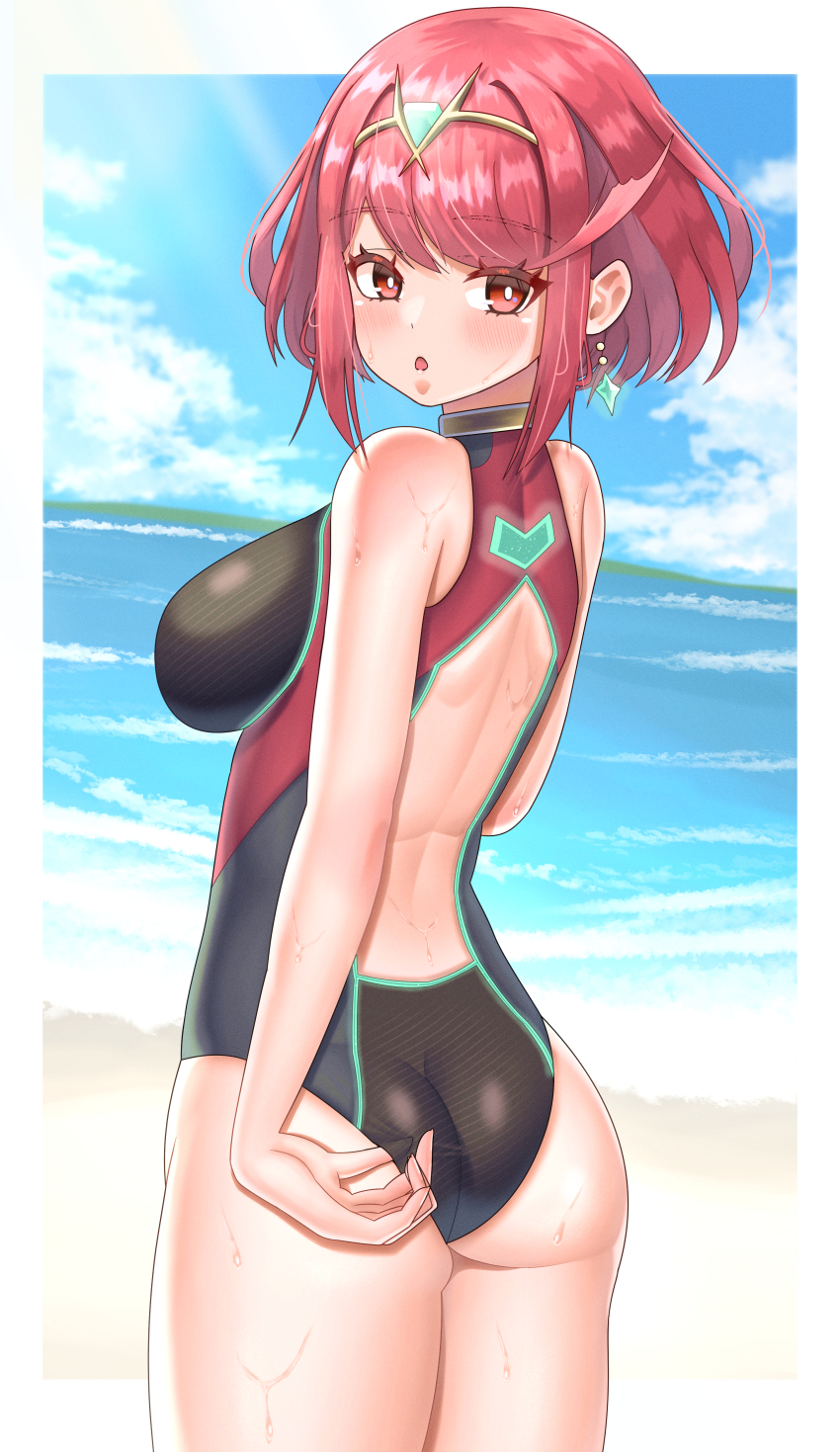Pyra (Pro Swimmer) (Xenoblade) Rule 34 Image