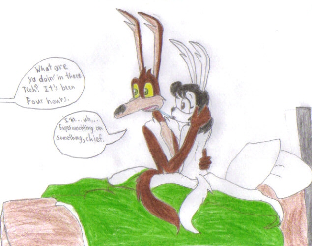 Tech E. Coyote (Loonatics Unleashed) Rule 34 Image