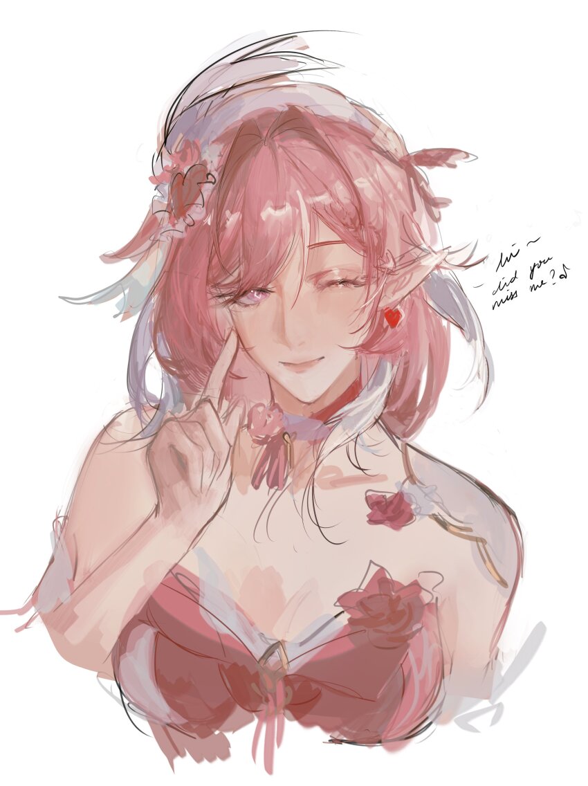 Elysia (Hi Love Elf) (Honkai Impact) Rule 34 Image