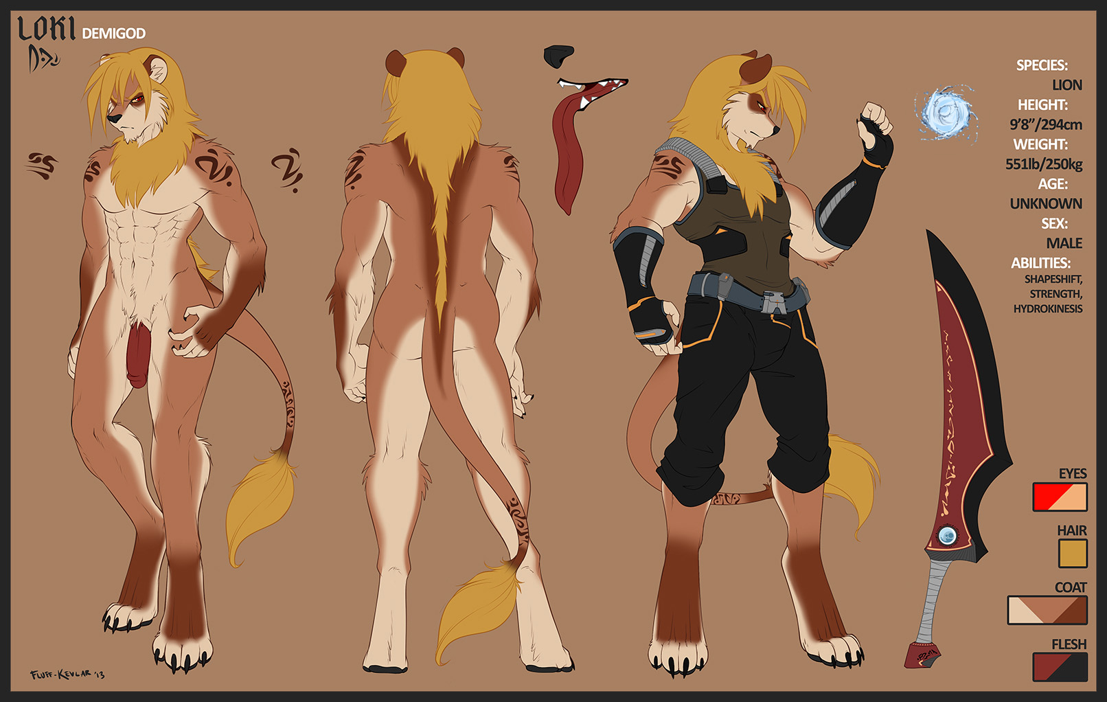 Loki (Fluff-Kevlar) Rule 34 Image