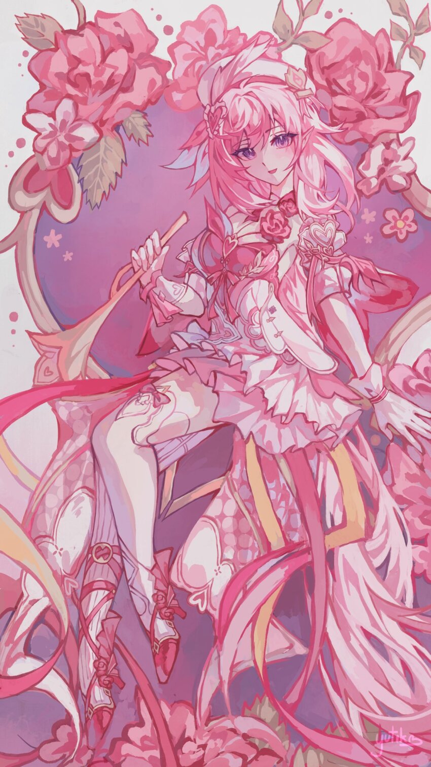 Elysia (Hi Love Elf) (Honkai Impact) Rule 34 Image