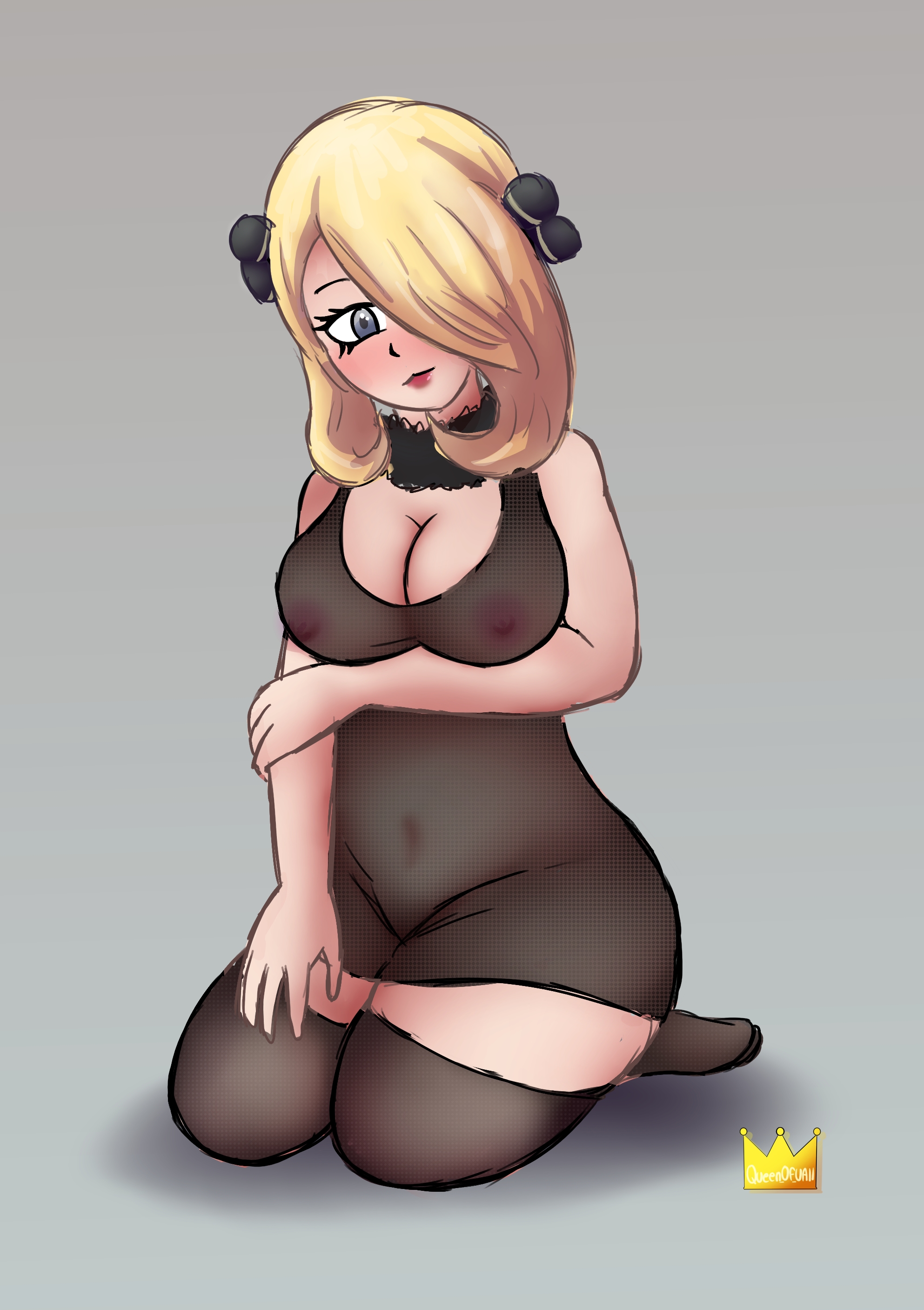 Cynthia (Pokemon) Rule 34 Image