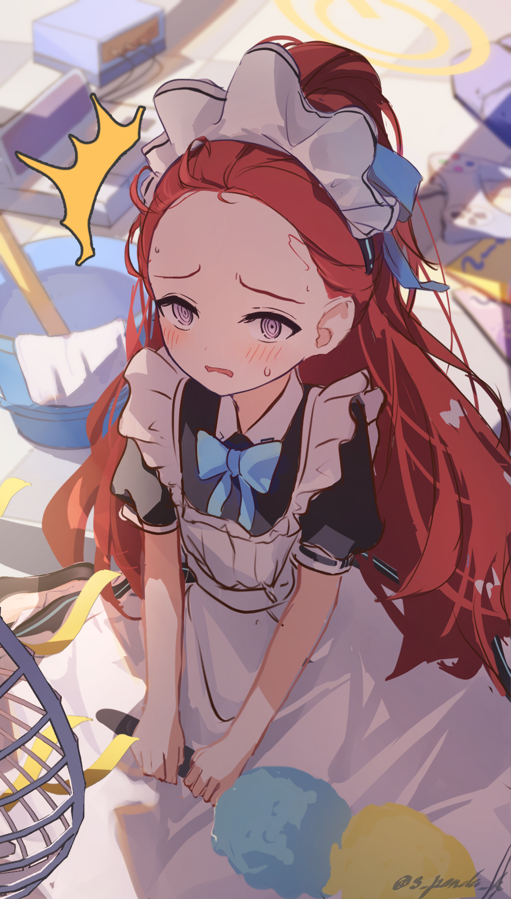 Yuzu (Maid) (Blue Archive) Rule 34 Image
