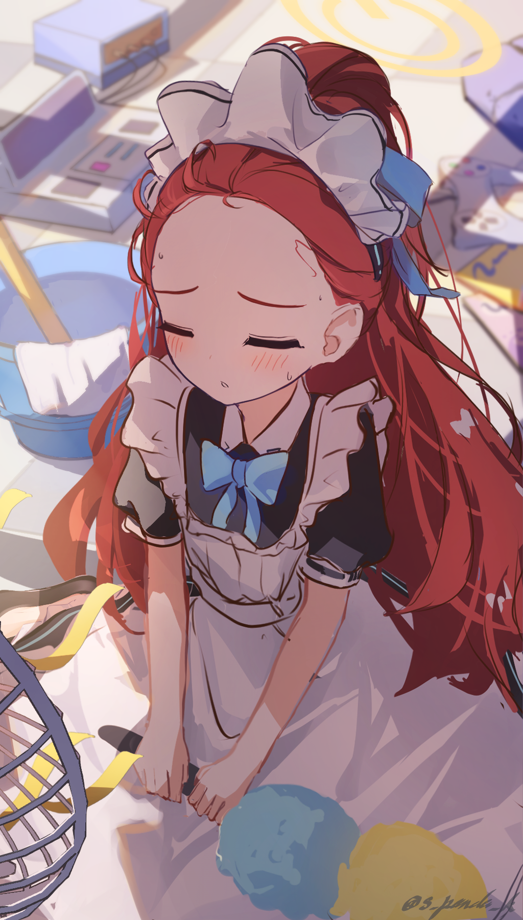 Yuzu (Maid) (Blue Archive) Rule 34 Image