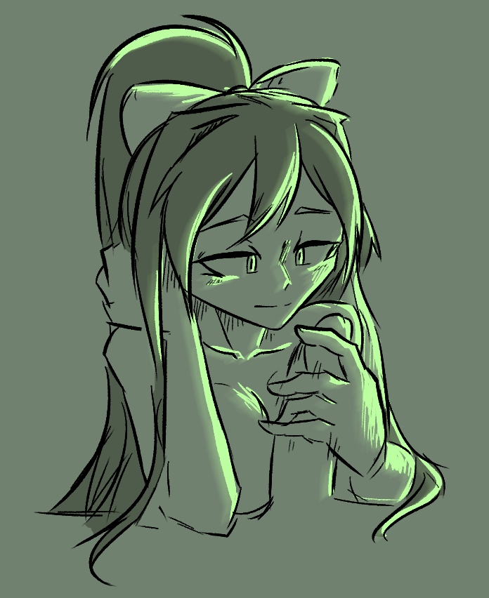 Monika (Doki Doki Literature Club) Rule 34 Image