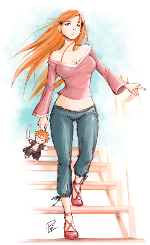 Inoue Orihime (Bleach) Rule 34 Image