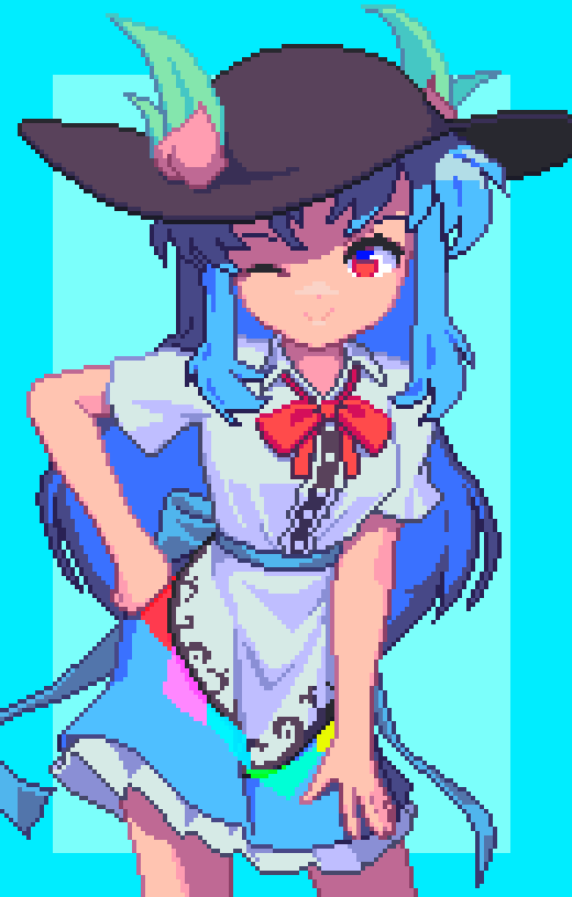 Hinanawi Tenshi (Touhou) Rule 34 Image