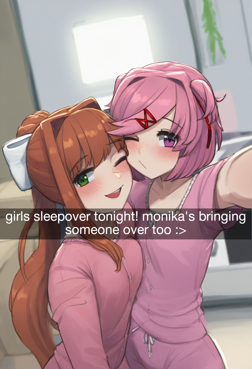 Monika (Doki Doki Literature Club) Rule 34 Image