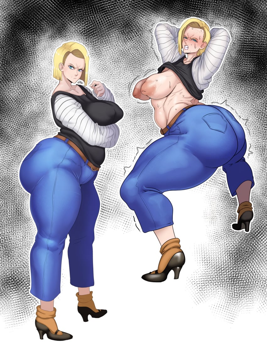 Android 18 (Dragon Ball) Rule 34 Image