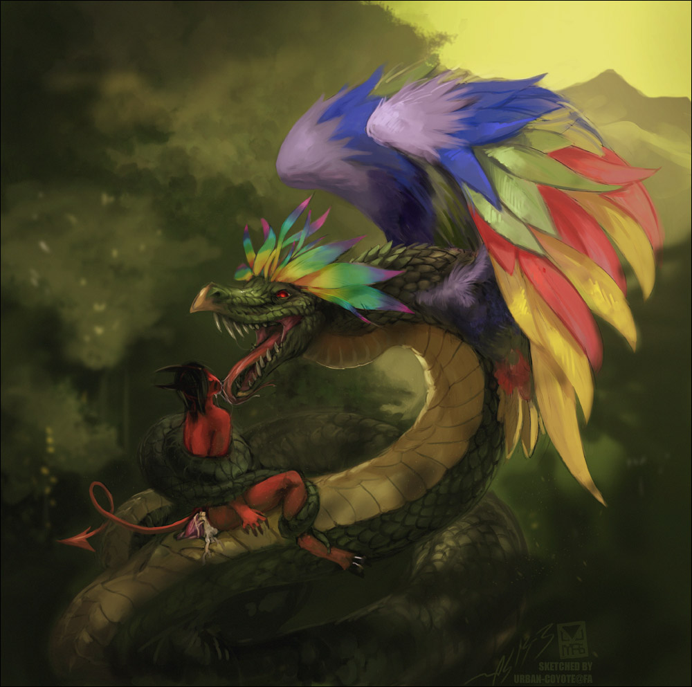 Quetzalcoatl (Quetzacoatl) Rule 34 Image