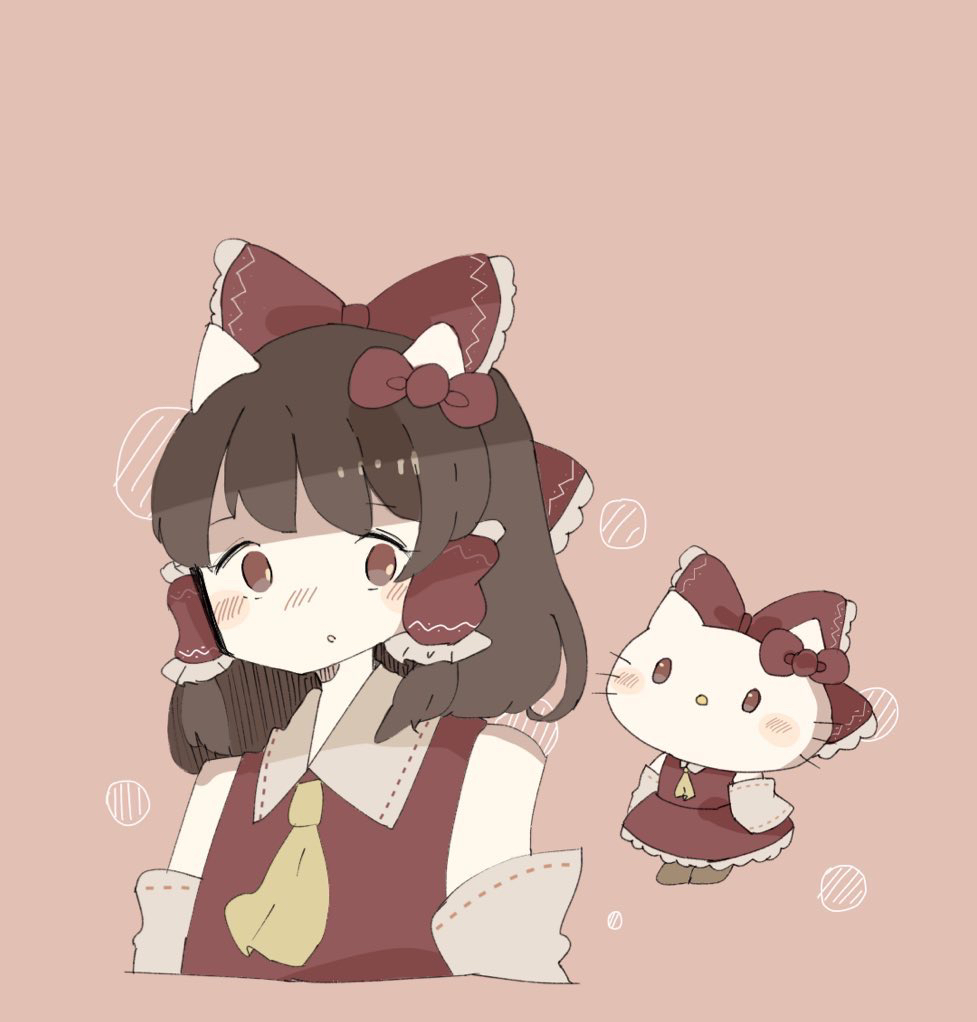 Hakurei Reimu (Hello Kitty) Rule 34 Image