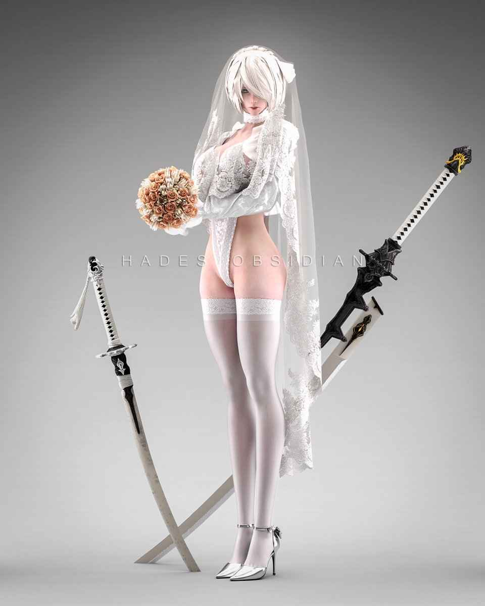 Yorha 2b (Nier: Automata) Rule 34 Image