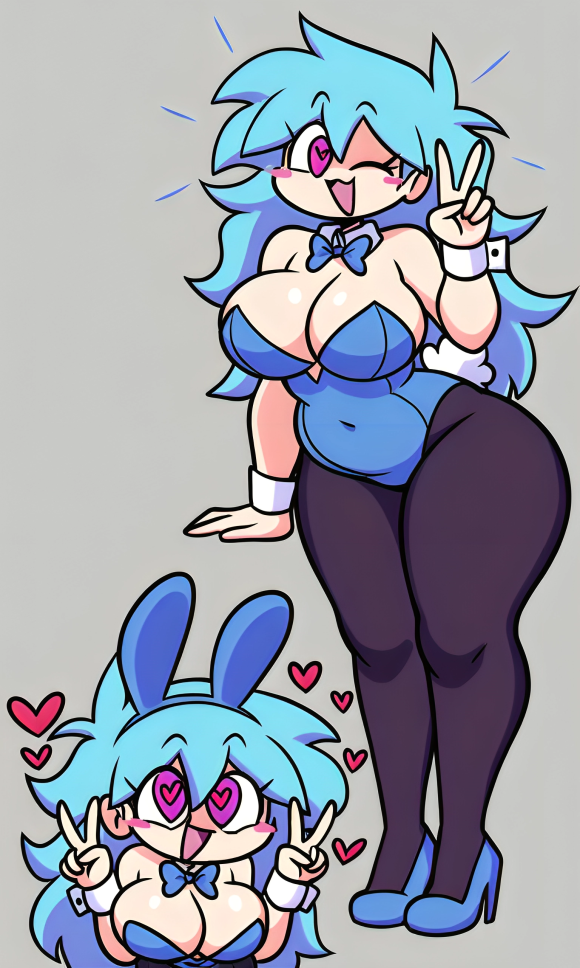 Skyblue (Friday Night Funkin) Rule 34 Image