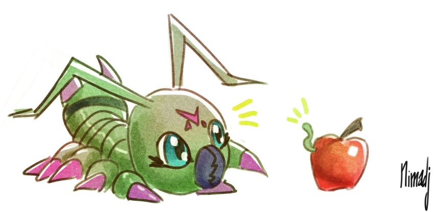 Wormmon (Digimon) Rule 34 Image