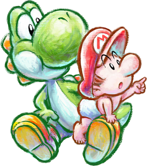 Green Yoshi (Baby Mario) Rule 34 Image