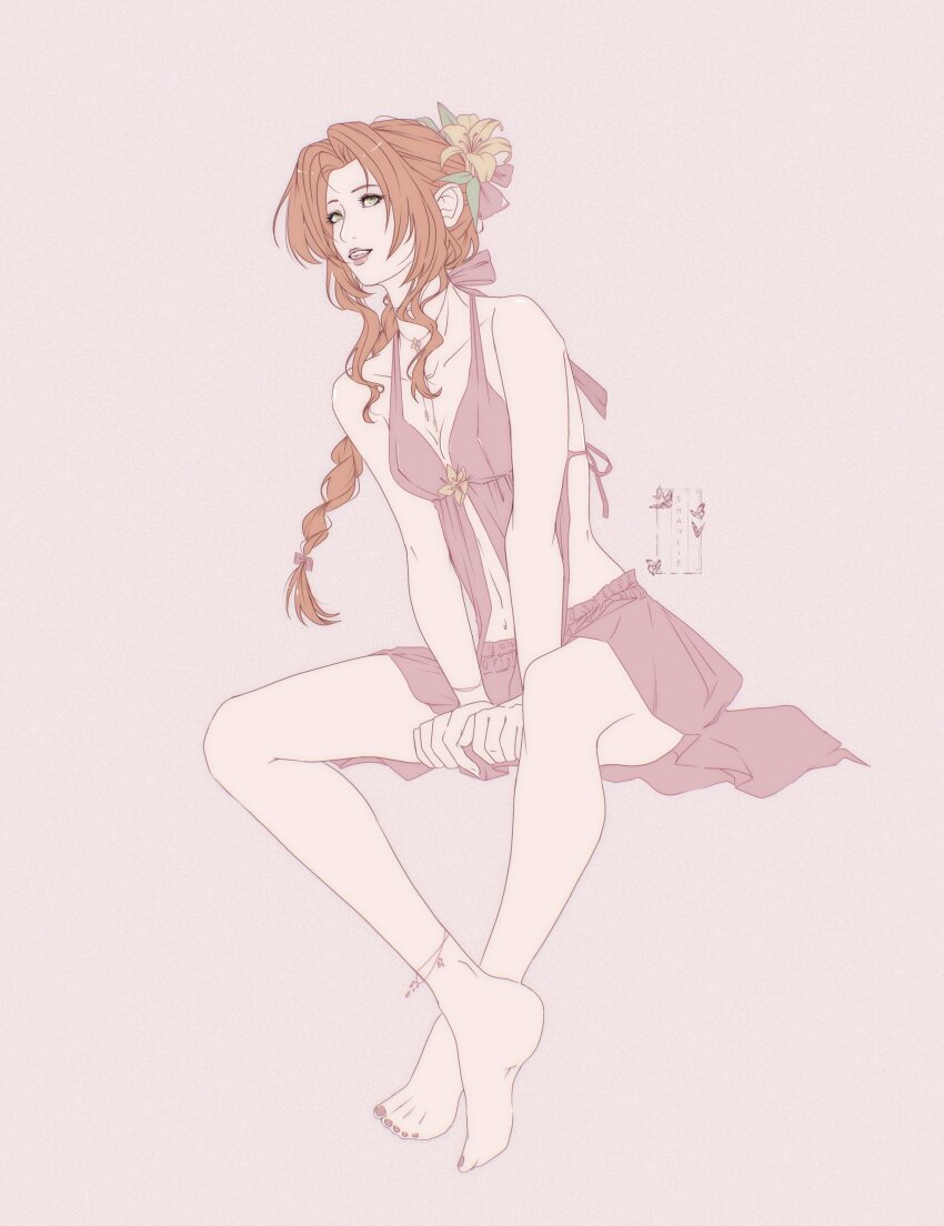Aerith Gainsborough (Final Fantasy) Rule 34 Image