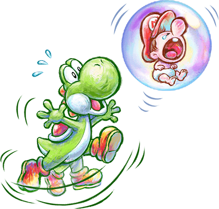 Green Yoshi (Baby Mario) Rule 34 Image