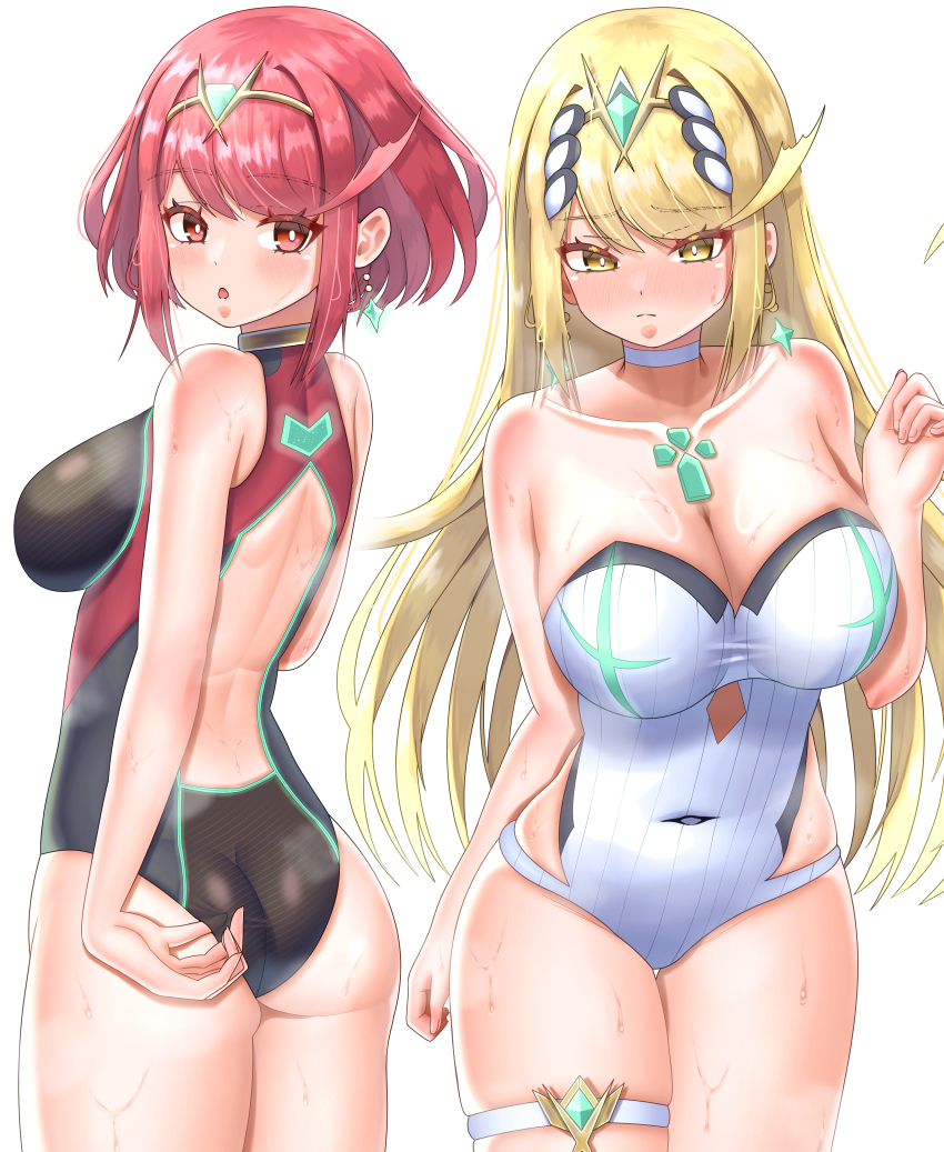 Mythra (Radiant Beach) (Xenoblade) Rule 34 Image