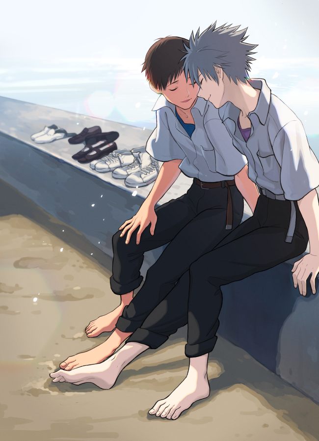 Ikari Shinji (Nagisa Kaworu) Rule 34 Image