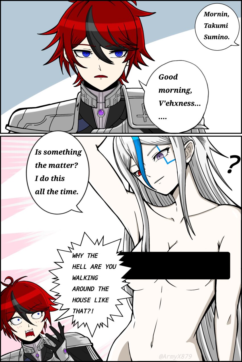Sumino Takumi (The Hundred Line -Last Defense Academy-) Rule 34 Image