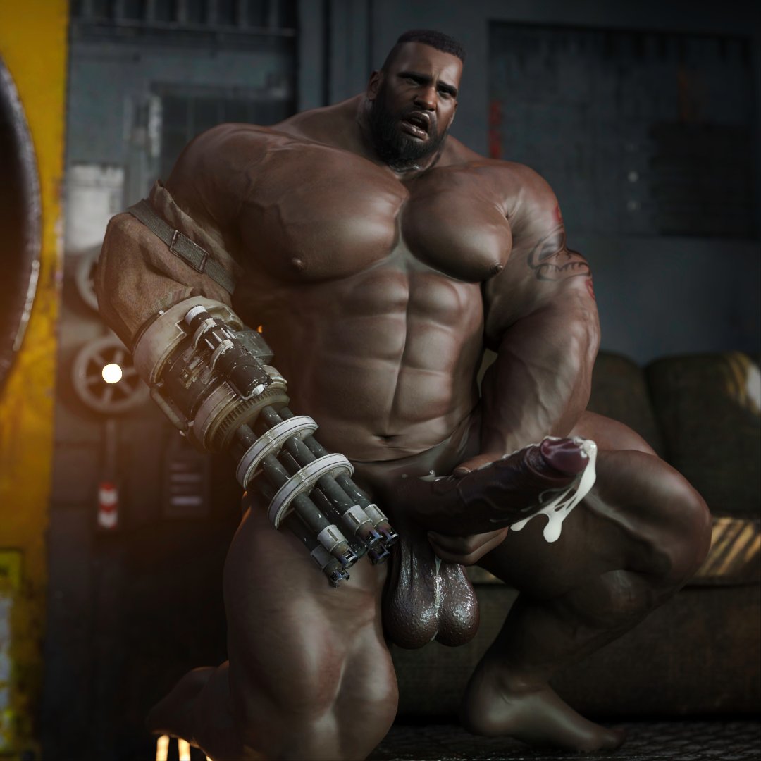Barret Wallace (Final Fantasy) Rule 34 Image