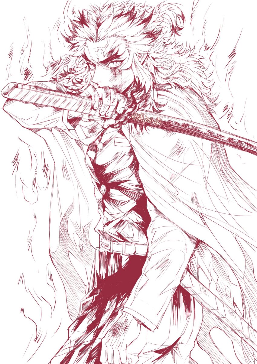 Rengoku Kyoujurou (Kimetsu No Yaiba) Rule 34 Image