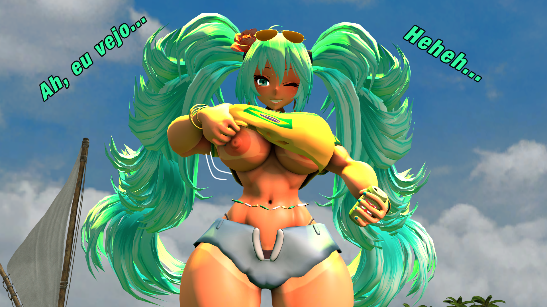 Brazilian Miku (Vocaloid) Rule 34 Image