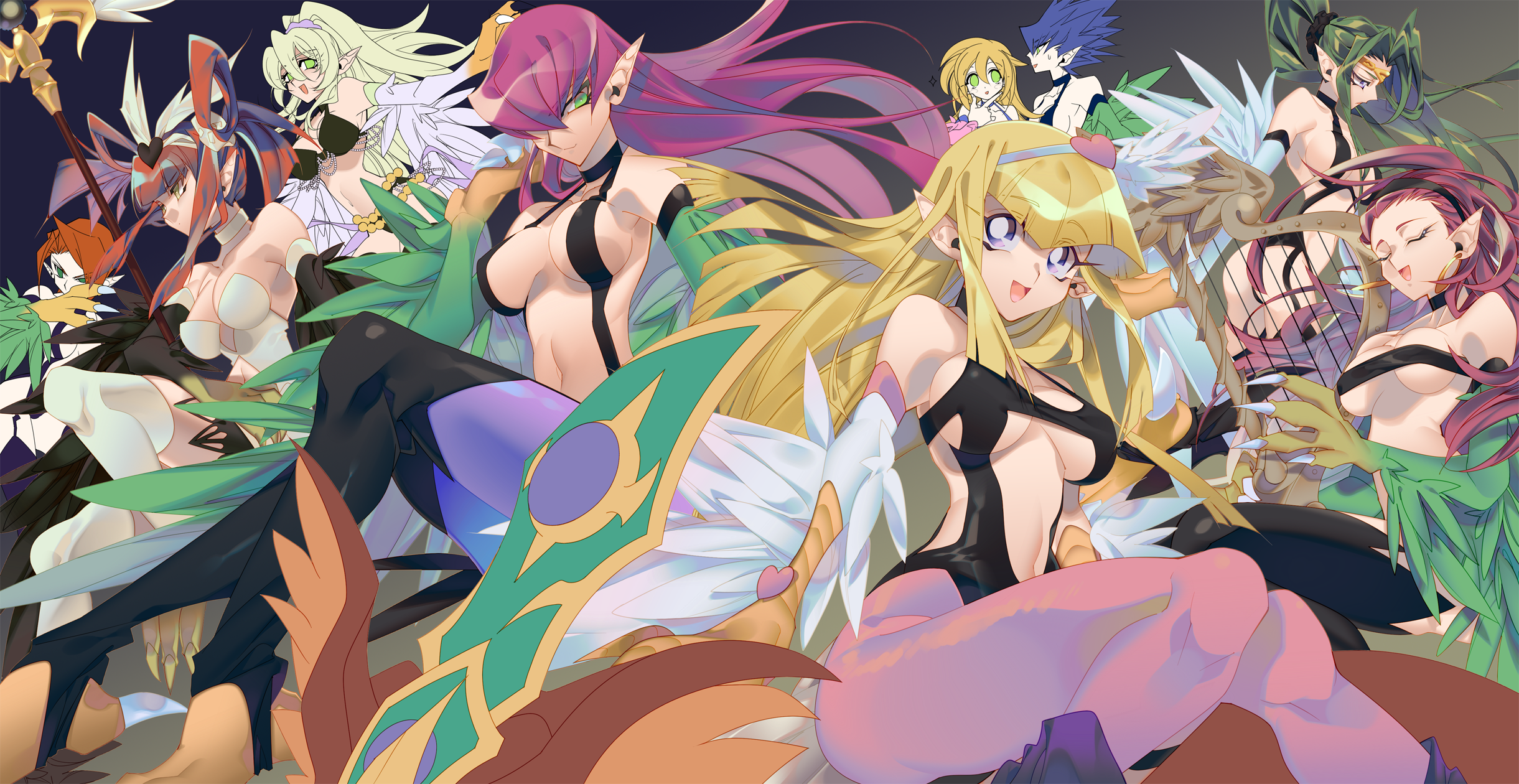 Dark Magician Girl (Harpie'S Pet Dragon) Rule 34 Image