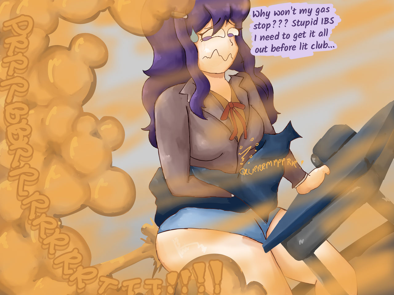 Yuri (Doki Doki Literature Club) Rule 34 Image