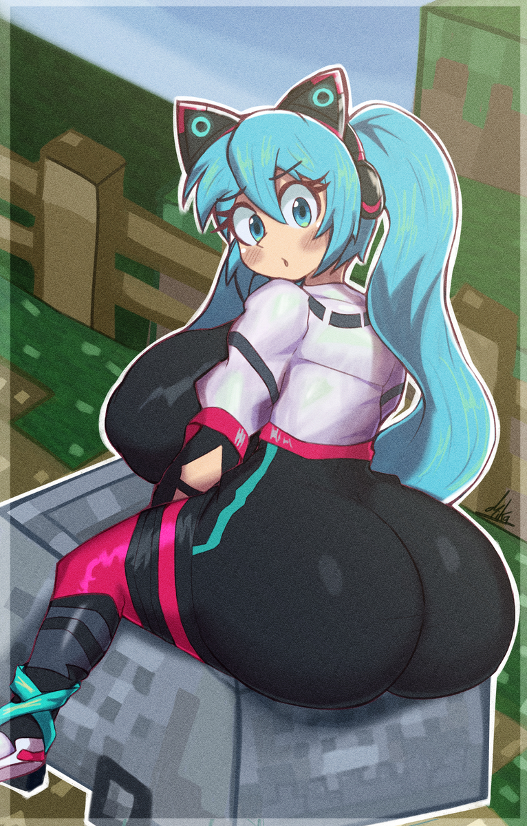 Hatsune Miku (Minecraft) Rule 34 Image