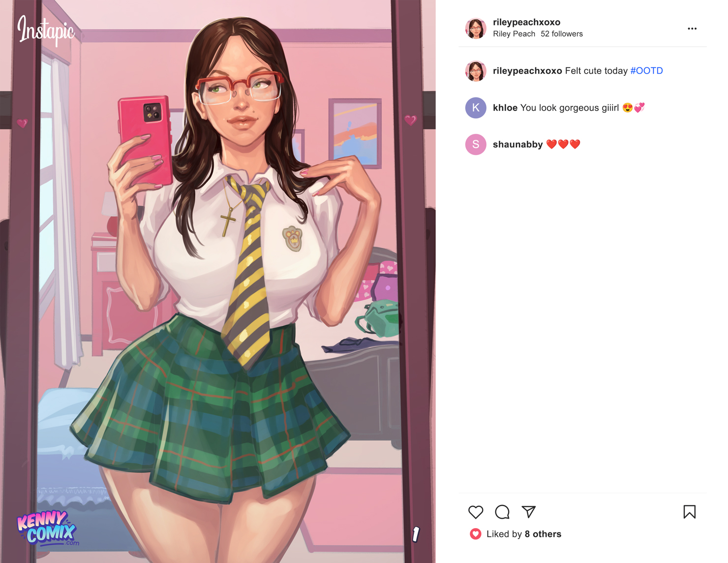 Riley Peach (Kennycomix) Rule 34 Image