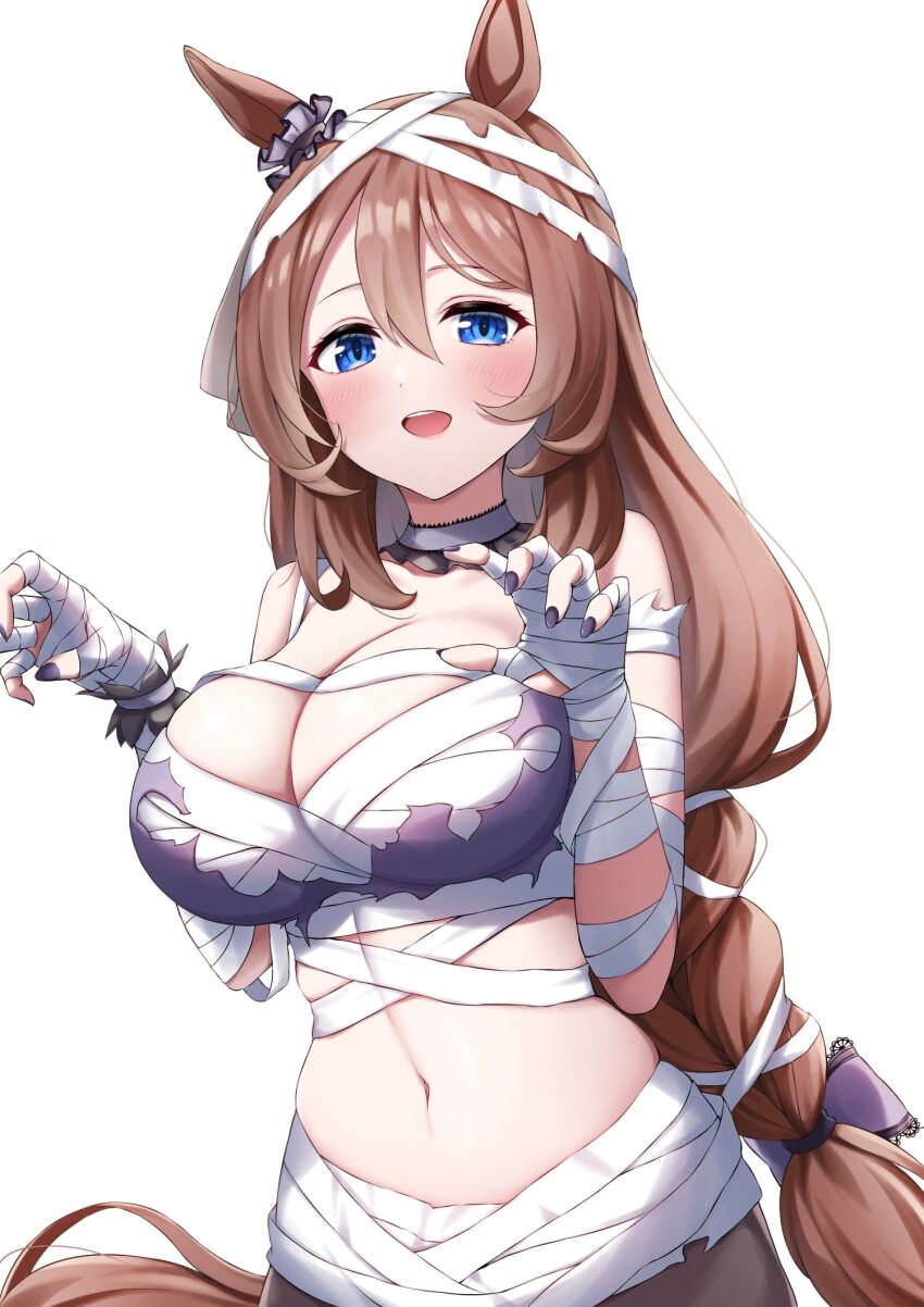 Super Creek (Chiffon-Wrapped Mummy) (Umamusume) Rule 34 Image