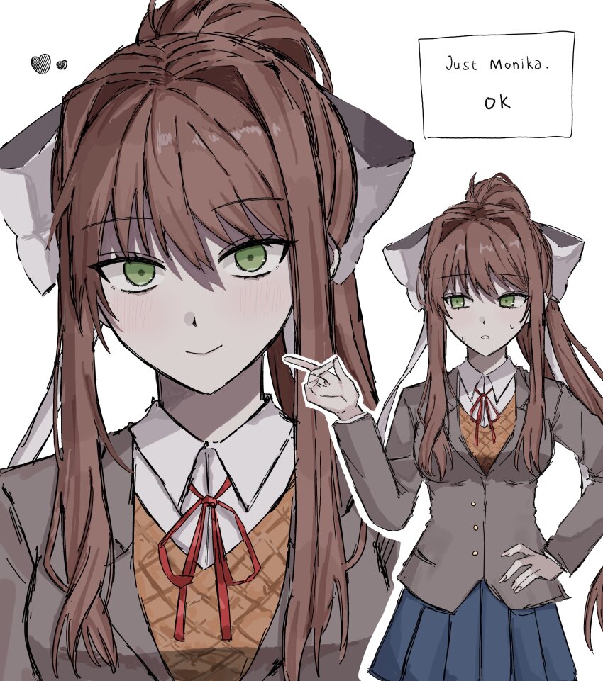 Monika (Doki Doki Literature Club) Rule 34 Image