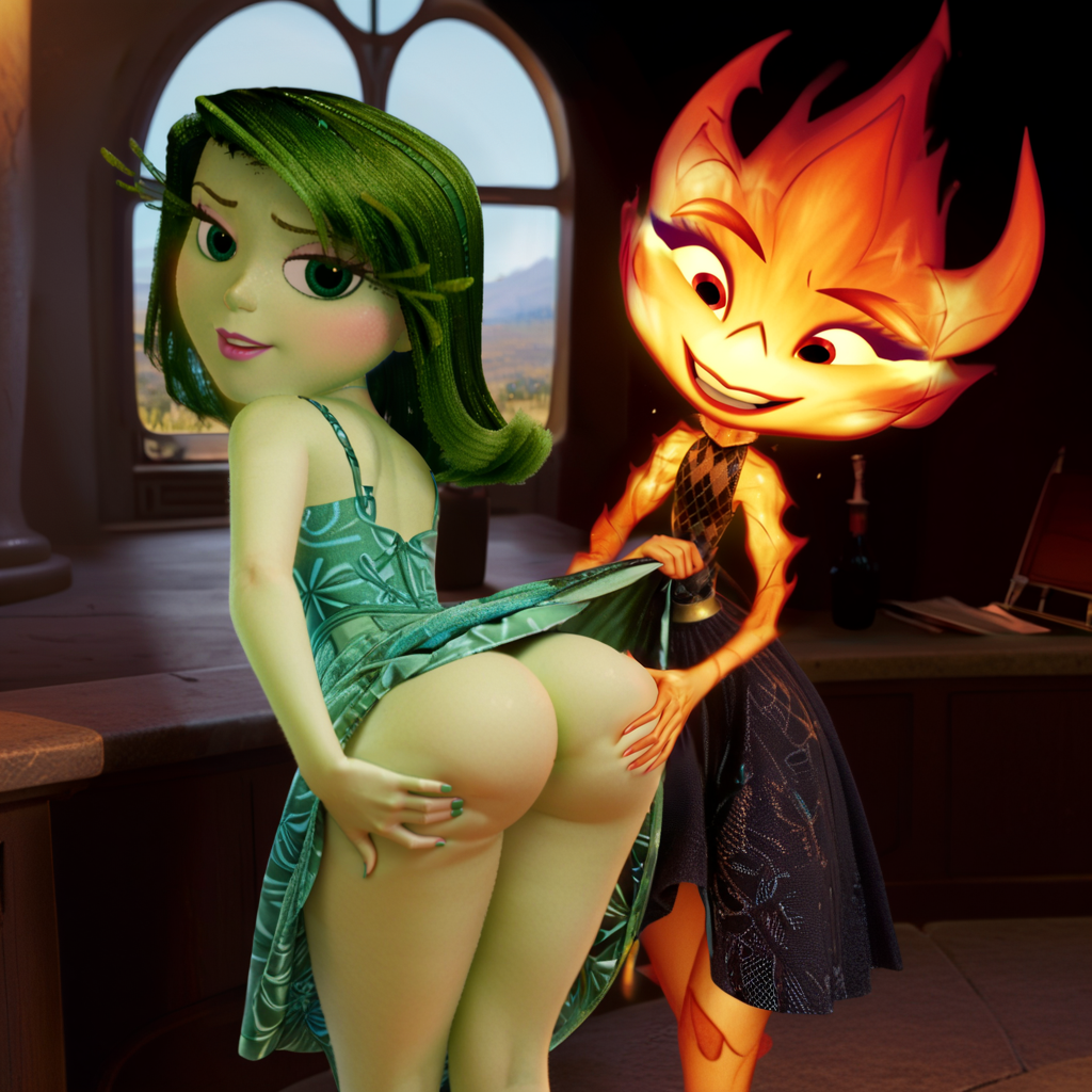 Disgust (Inside Out) Rule 34 Image
