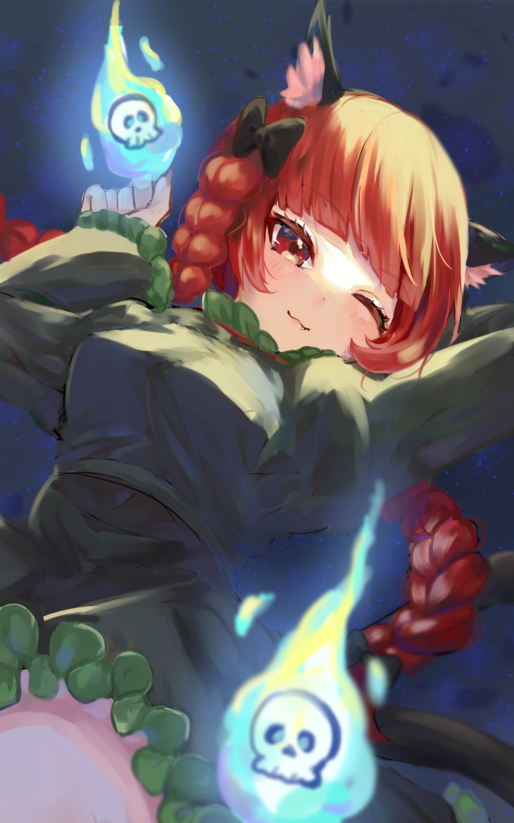 Kaenbyou Rin (Touhou) Rule 34 Image