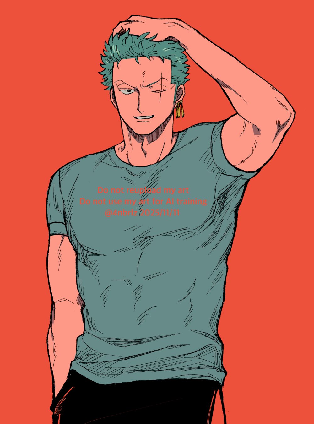 Roronoa Zoro (One Piece) Rule 34 Image